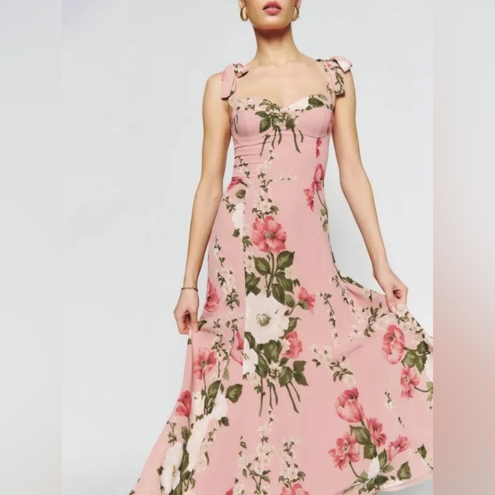 Reformation Nadira Dress Rose Garden Size 2
